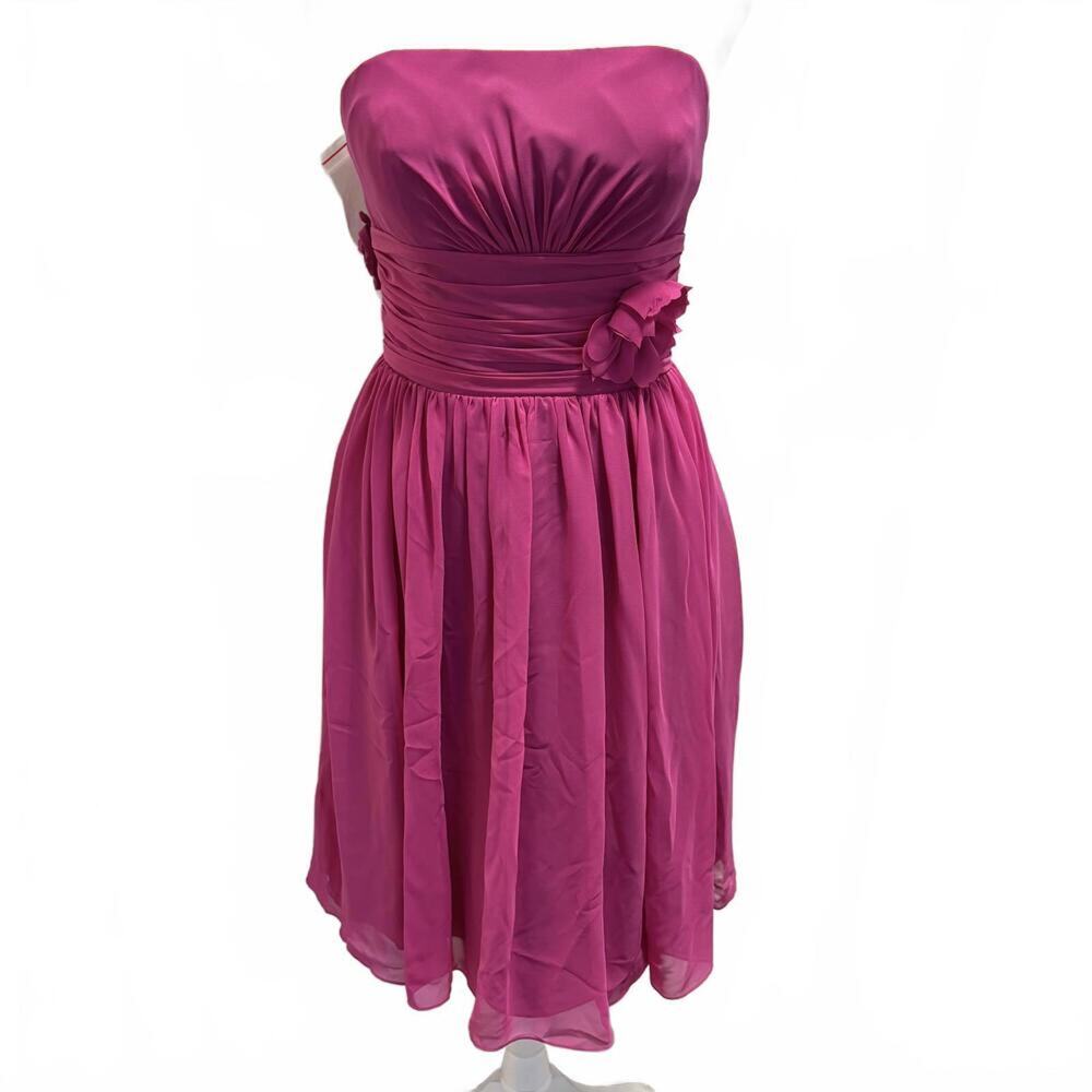 NWT Symphony of Venus Rose Pink Pleated Chiffon Dress Grecian Fairy Glam